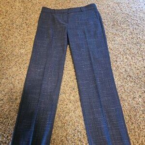 Ann Taylor pin-stripe dress slacks. Blue size 4.